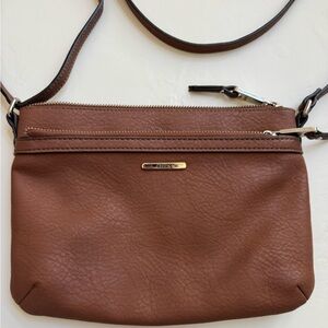 Chaps by Ralph Lauren Brown Leather Crossbody Bag